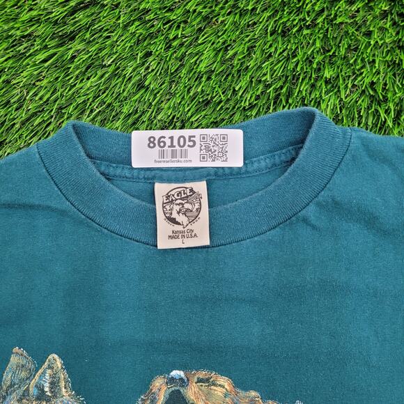 Vintage 90s Native-American Shirt M/L 20x25 Spirit Brothers - Picture 6 of 12